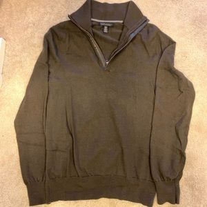 Banana republic men’s 1/4 zip Merino Wool Sweater
